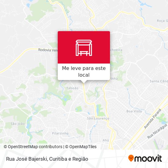 Rua José Bajerski mapa