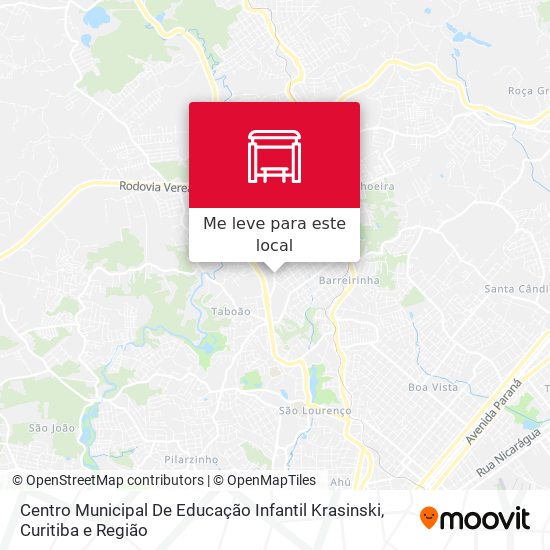 Centro Municipal De Educação Infantil Krasinski mapa