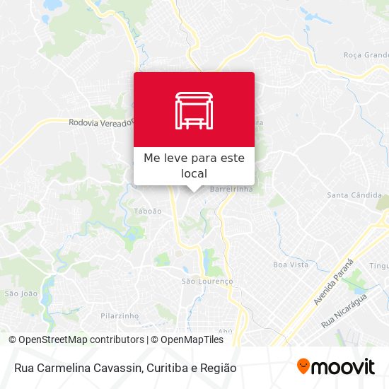 Rua Carmelina Cavassin mapa