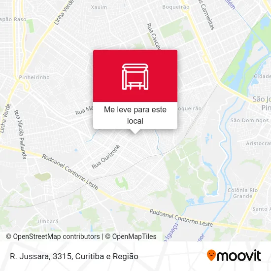 R. Jussara, 3315 mapa
