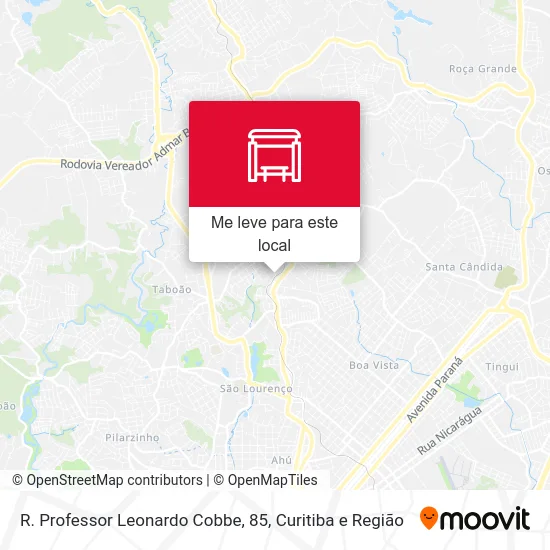 R. Professor Leonardo Cobbe, 85 mapa