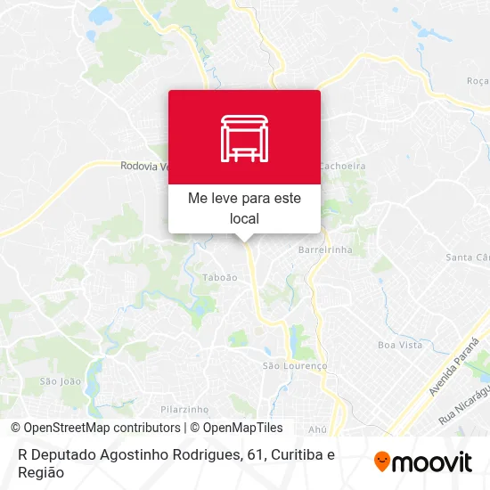 R Deputado Agostinho Rodrigues, 61 mapa