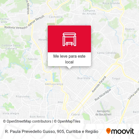 R. Paula Prevedello Gusso, 905 mapa