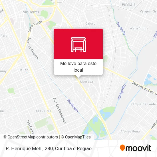 R. Henrique Mehl, 280 mapa