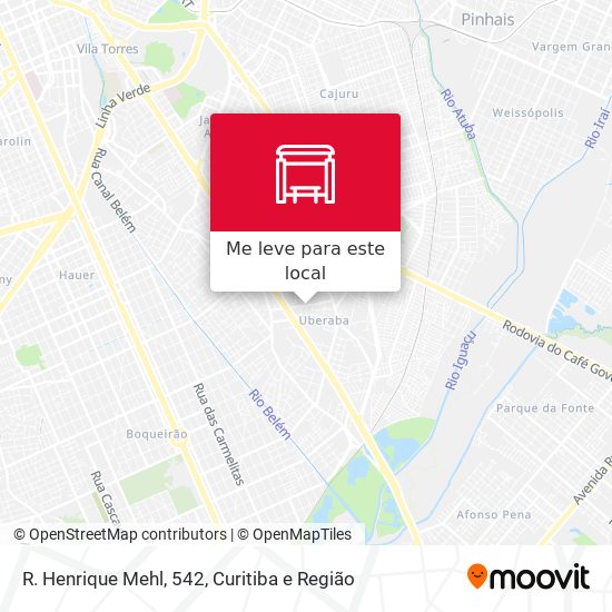 R. Henrique Mehl, 542 mapa