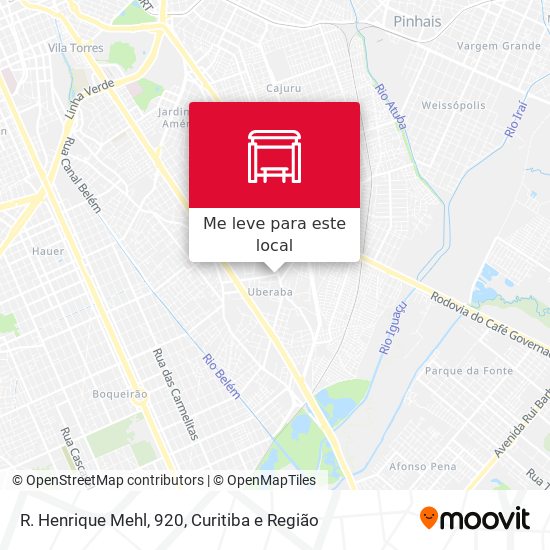 R. Henrique Mehl, 920 mapa