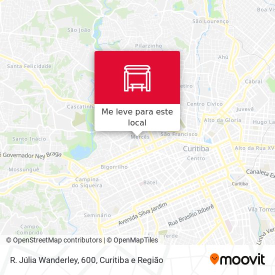 R. Júlia Wanderley, 600 mapa