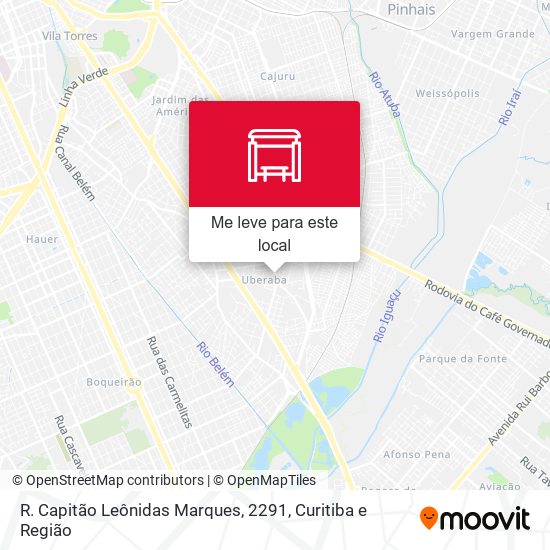 R. Capitão Leônidas Marques, 2291 mapa