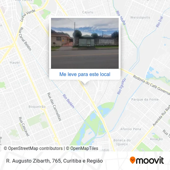 R. Augusto Zibarth, 765 mapa