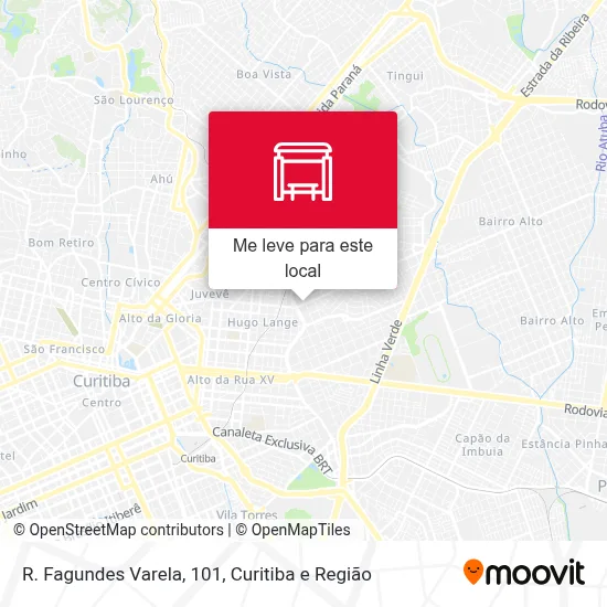 R. Fagundes Varela, 101 mapa