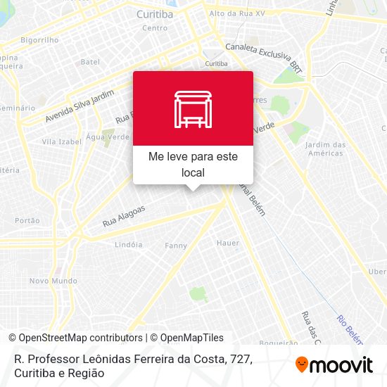 R. Professor Leônidas Ferreira da Costa, 727 mapa