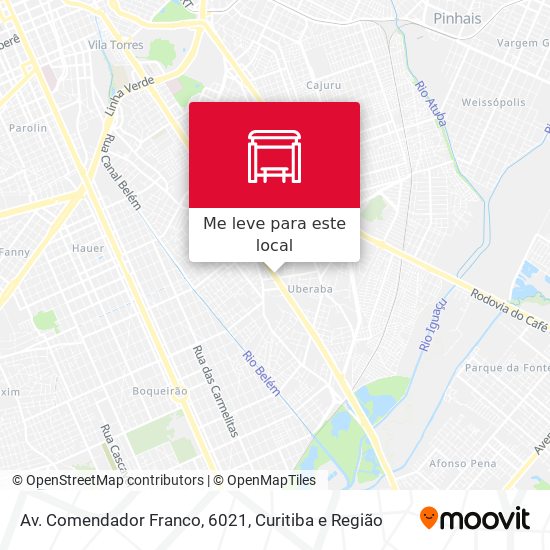 Av. Comendador Franco, 6021 mapa