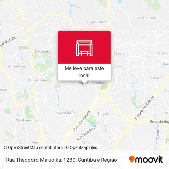 Rua Theodoro Makiolka, 1230 mapa