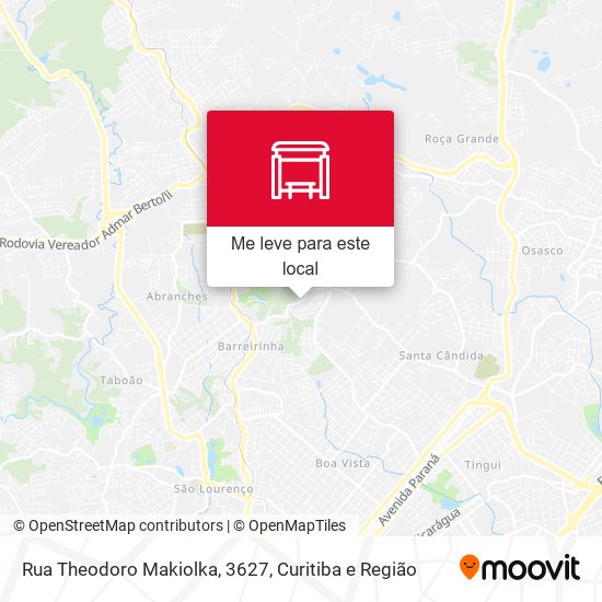 Rua Theodoro Makiolka, 3627 mapa