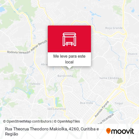 Rua Theorua Theodoro Makiolka, 4260 mapa