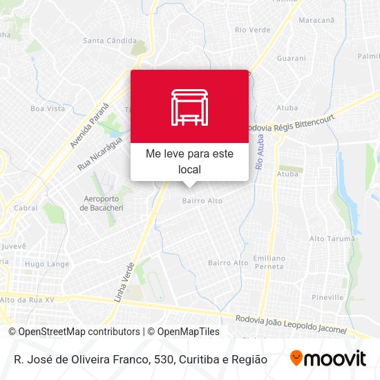 R. José de Oliveira Franco, 530 mapa