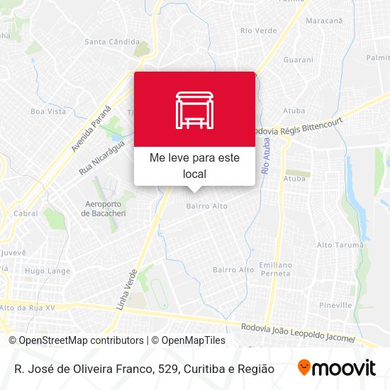 R. José de Oliveira Franco, 529 mapa