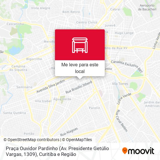 Praça Ouvidor Pardinho (Av. Presidente Getúlio Vargas, 1309) mapa