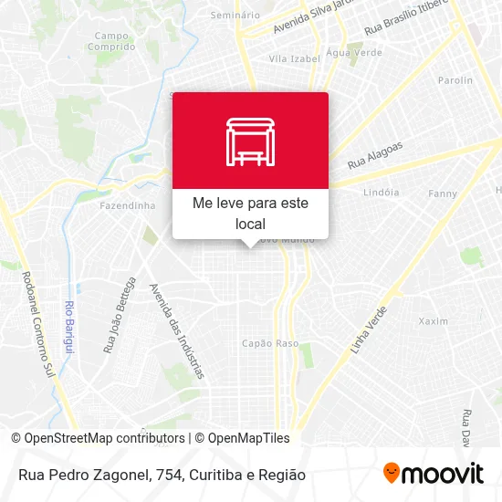 Rua Pedro Zagonel, 754 mapa
