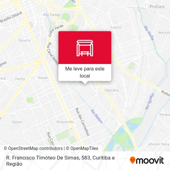 R. Francisco Timóteo De Simas, 583 mapa