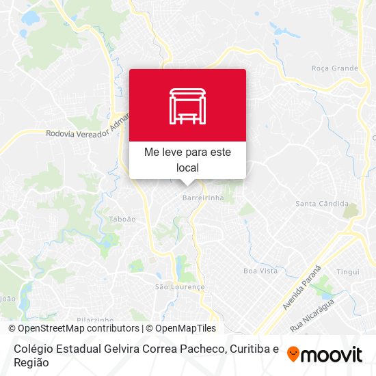 Colégio Estadual Gelvira Correa Pacheco mapa
