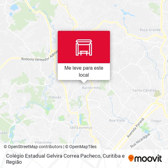 Colégio Estadual Gelvira Correa Pacheco mapa