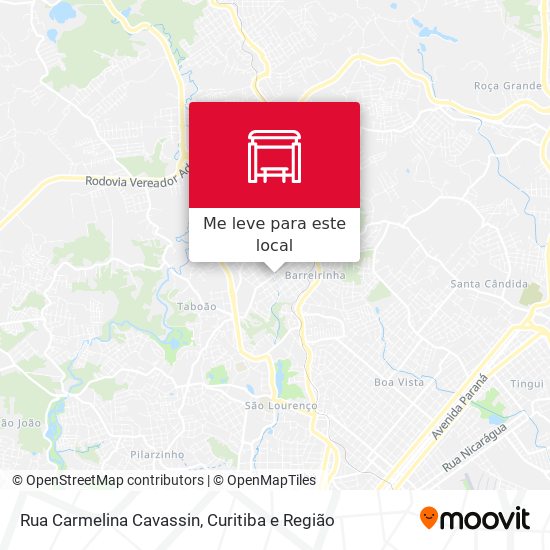 Rua Carmelina Cavassin mapa