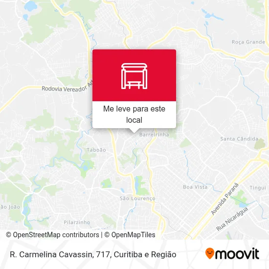 R. Carmelina Cavassin, 717 mapa