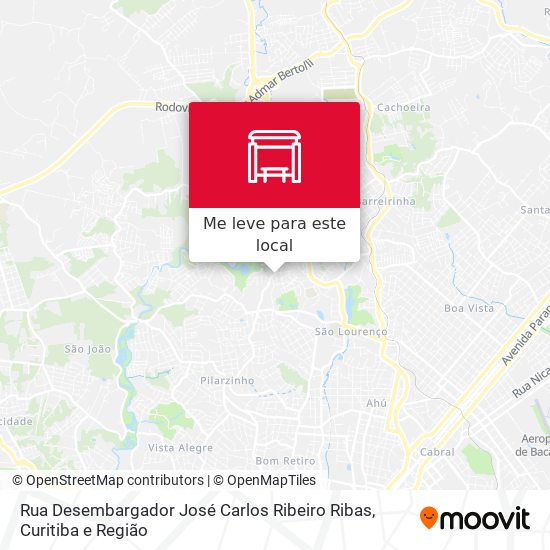 Rua Desembargador José Carlos Ribeiro Ribas mapa