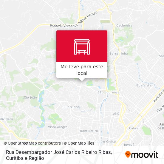 Rua Desembargador José Carlos Ribeiro Ribas mapa