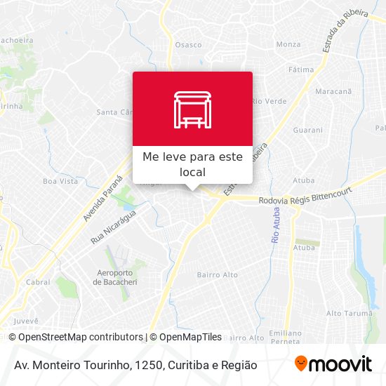 Av. Monteiro Tourinho, 1250 mapa