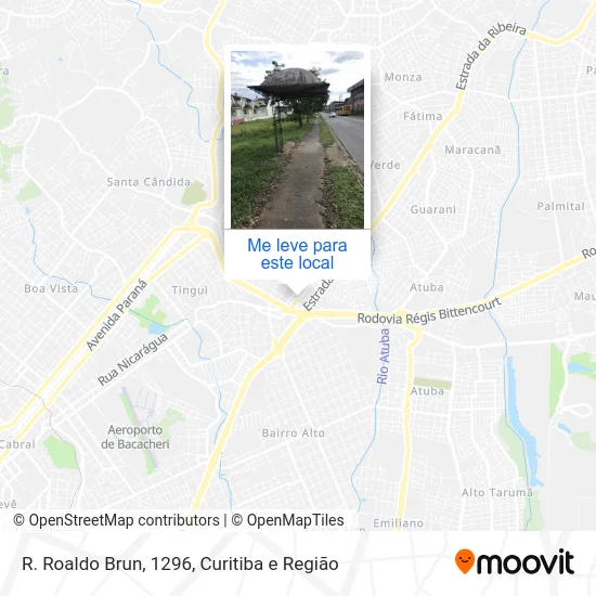 R. Roaldo Brun, 1296 mapa