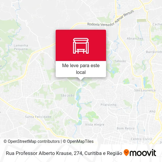 Rua Professor Alberto Krause, 274 mapa