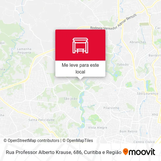 Rua Professor Alberto Krause, 686 mapa