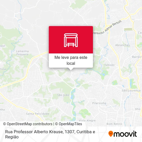 Rua Professor Alberto Krause, 1307 mapa
