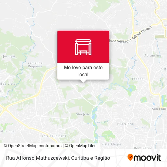 Rua Affonso Mathuzcewski mapa