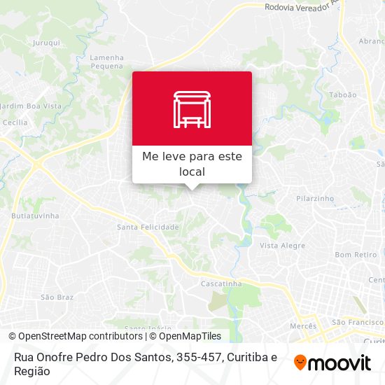Rua Onofre Pedro Dos Santos, 355-457 mapa