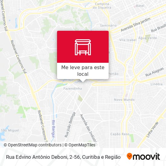 Rua Edvino Antônio Deboni, 2-56 mapa