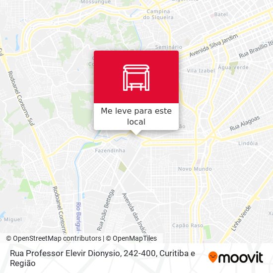 Rua Professor Elevir Dionysio, 242-400 mapa