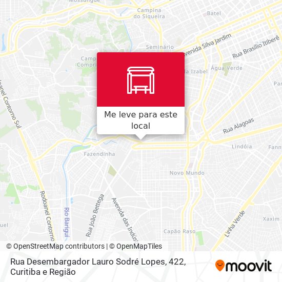 Rua Desembargador Lauro Sodré Lopes, 422 mapa