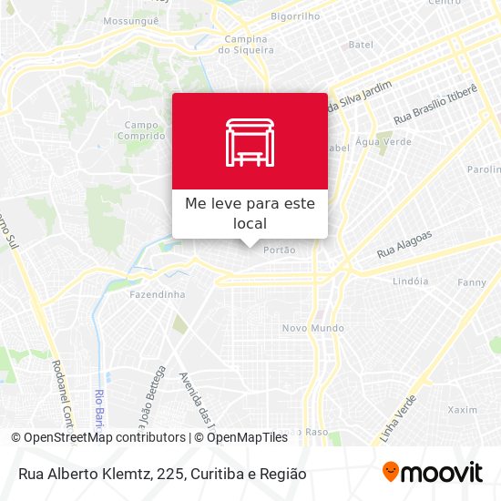 Rua Alberto Klemtz, 225 mapa