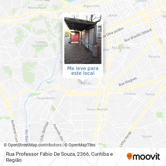 Rua Professor Fábio De Souza, 2366 mapa
