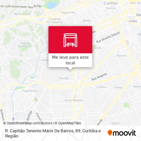 R. Capitão Tenente Máris De Barros, 89 mapa