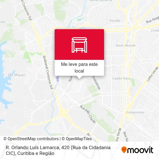 R. Orlando Luís Lamarca, 420 (Rua da Cidadania CIC) mapa