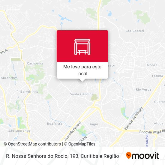 R. Nossa Senhora do Rocio, 193 mapa