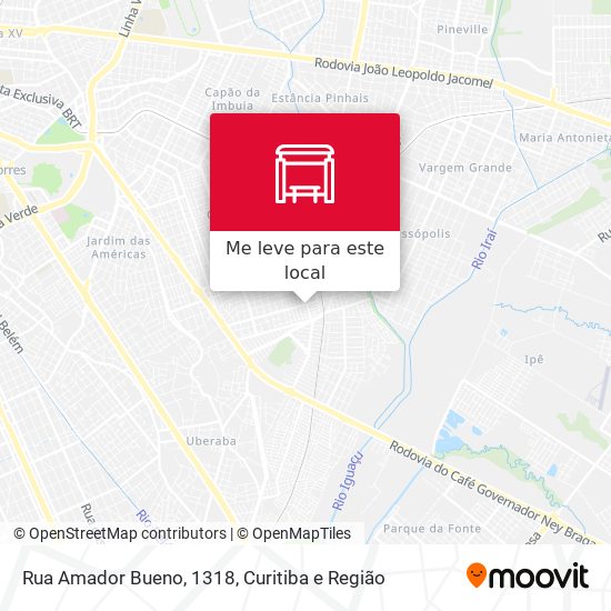 Rua Amador Bueno, 1318 mapa