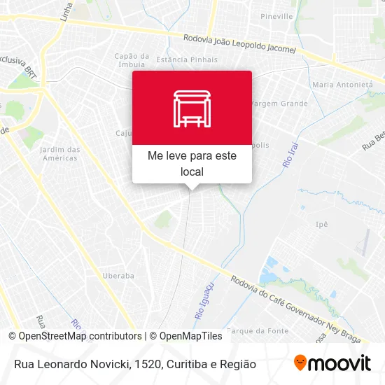 Rua Leonardo Novicki, 1520 mapa