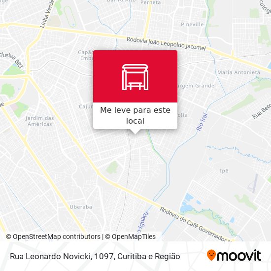 Rua Leonardo Novicki, 1097 mapa