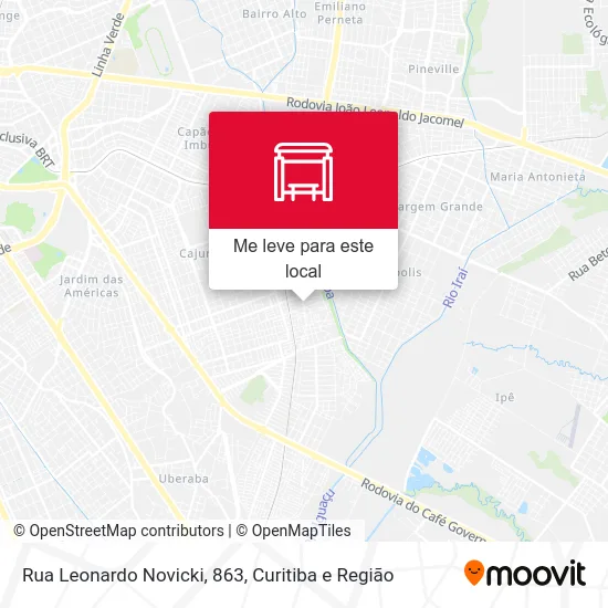 Rua Leonardo Novicki, 863 mapa