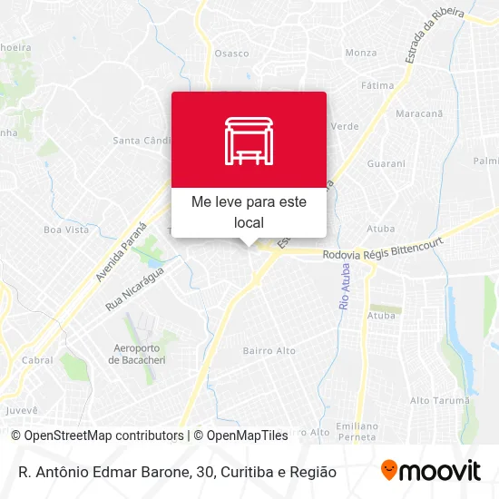 R. Antônio Edmar Barone, 30 mapa